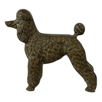vintage pesado latão poodle certo png