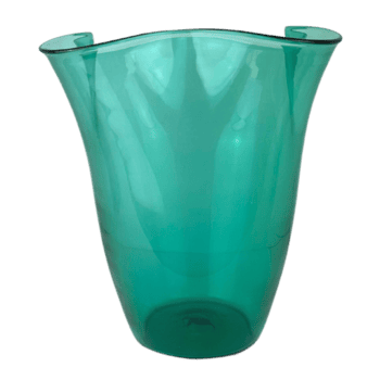 ampla ondulado verde vidro vaso png