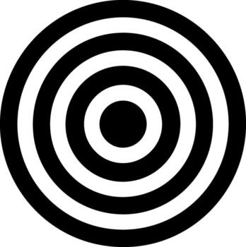 Simple Icon of Dart Target Circle vector
