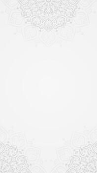 Simple Elegant Mandala Patterns Vertical Background Design with a Soft Monochrome Gradient and Subtle Details vector