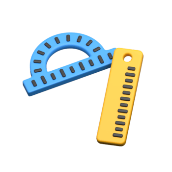 gereedschap gebruikt in wiskunde klasse voor hoeken en metingen png