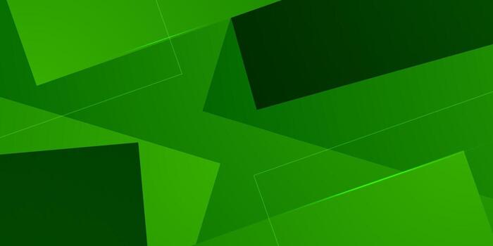 Abstract green geometric shapes background vector
