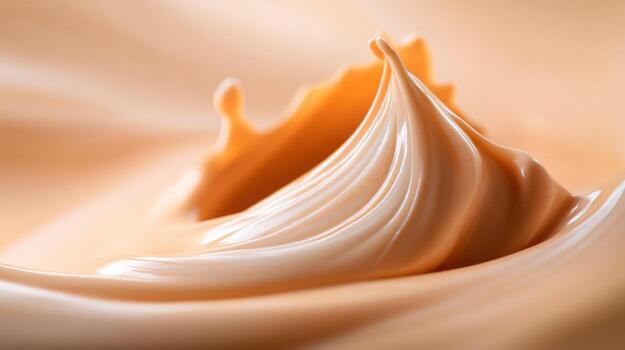 Creamy Beige Liquid Splashing photo