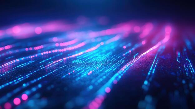 resumen digital olas de brillante datos puntos foto