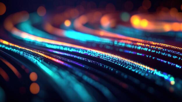 brillante datos corrientes fluir, resumen fondo, digital, tecnología foto