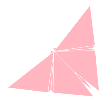 Butterfly Shape Inspired by Origami Form, can use for Animal Figure, Pictogram, Logo, Apps, Website, or Graphic Design Element png
