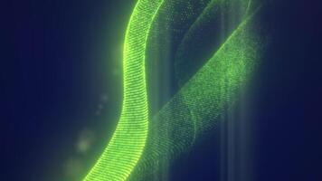 abstrato verde malha estrutura do brilhando linhas e partículas video