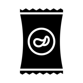 Chips potato icons set. Outline of chips potato icons for web design isolated on white background vector