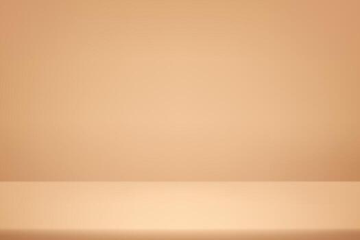 Empty Pastel Brown studio room background Space for selling products, backdrop, wallpaper, background, text. Empty Room Studio with table. illustration. vector