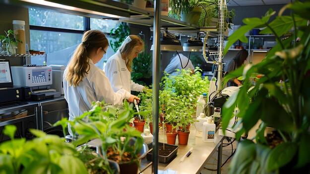 Eco-friendly Environmental Science Laboratory Exploring Sustainable Solutions photo