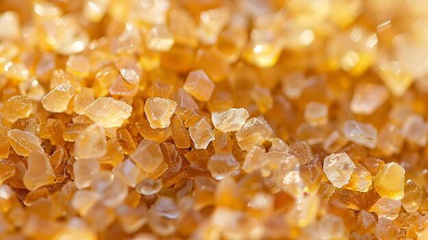 Captivating Golden Grains of Precious Mineral Texture in Macro Closeup photo