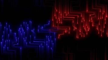 futuristisch Neon- Schaltkreis Tafel Schleife Technik glühen Animation video