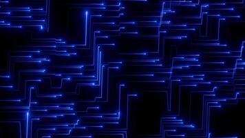 trogen neon krets styrelse slinga tech glöd animering visuell video