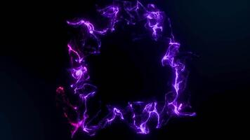 Abstract Flow of Glowing Particles in Deep Space Loop Animated video