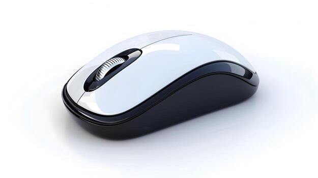 Sleek and Modern 3D Computer Mouse Icon Representing Digital Connectivity and Technology photo