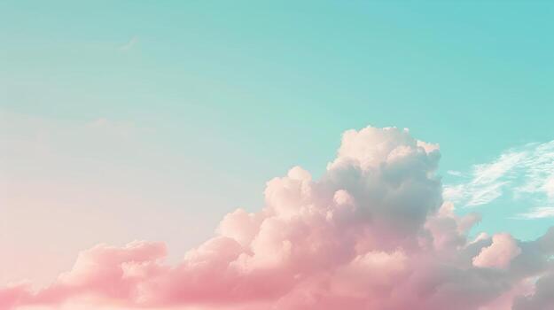 Soft Pastel Gradient Sky with Wispy Cloud Formations Ideal for Calming Serene Marketing Visuals photo