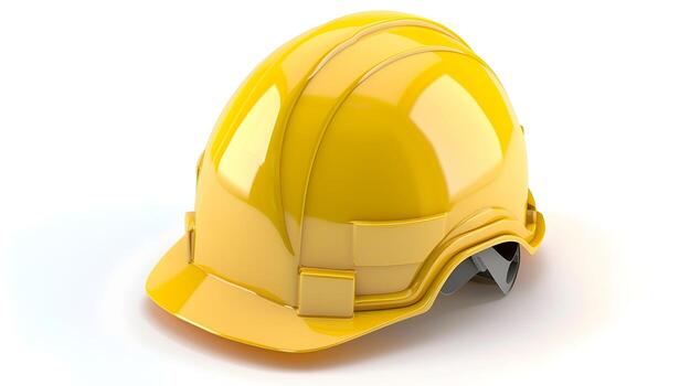 Hard Hat Icon Symbolizing Construction Worker Safety and Engineering photo