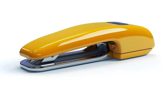Sleek and Efficient Modern 3D Stapler Icon Representing Organization and Productivity in the Workplace photo