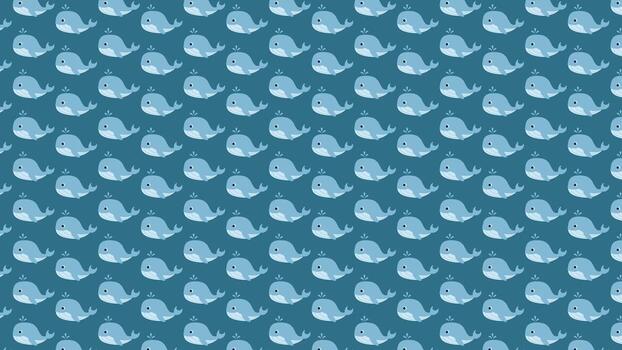 Illustration of a charming baby whale motif, creating a playful and soothing background for various creative projects vector