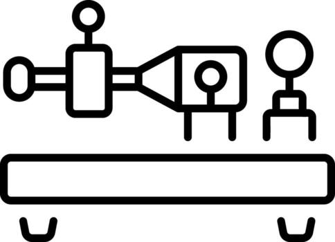 A linear style icon representing morse key vector