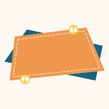 An orange square with two yellow dots on it vector