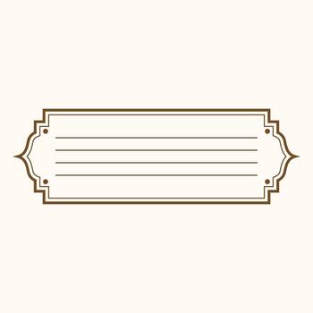 A simple line drawing of a blank frame vector