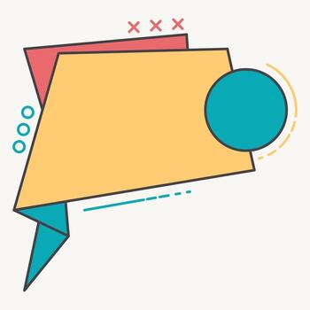 A speech bubble with a ball in it vector