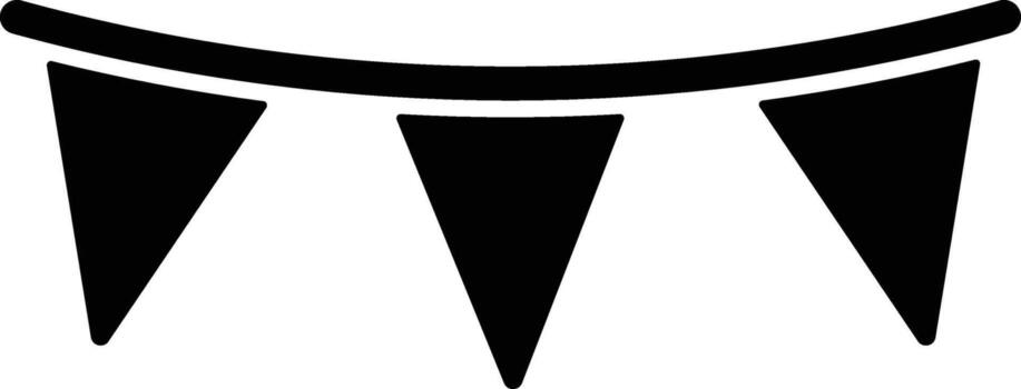 garland icon. Simple glyph of Christmas, New Year and holidays set for UI and UX, website or mobile application on white background vector