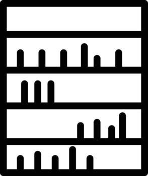 armario, libros icono. sencillo Delgado línea, contorno de libro íconos para ui y ux, sitio web o móvil solicitud en oscuro azul degradado antecedentes en el antecedentes de un ligero mapa vector