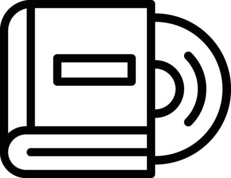 audio libro icono. sencillo Delgado línea, contorno de libro íconos para ui y ux, sitio web o móvil solicitud en oscuro azul degradado antecedentes en el antecedentes de un ligero mapa vector