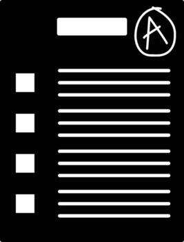 Leaflet with tasks and evaluation vector