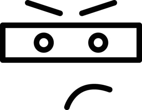 thief, face icon. Simple thin line, outline of Emotion icons for UI and UX, website or mobile application on white background vector