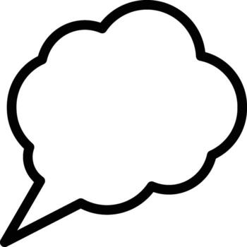 favorite message icon. Simple thin line, outline of chat bubble icons for UI and UX, website or mobile application on white background vector