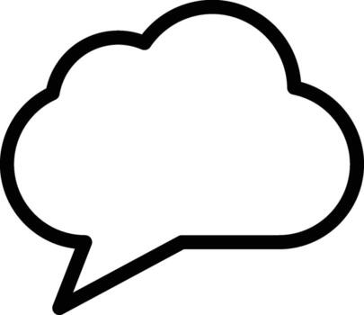 syncing chat icon. Simple thin line, outline of chat bubble icons for UI and UX, website or mobile application on white background vector