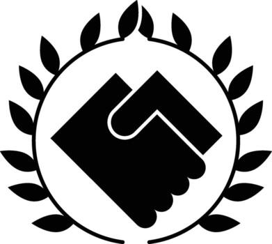 agreement, deal icon. Simple glyph of business set for UI and UX, website or mobile application on white background on white background vector