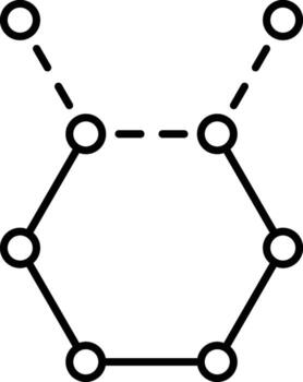 molecules icon. Simple thin line, outline of Biology icons for UI and UX, website or mobile application on white background vector