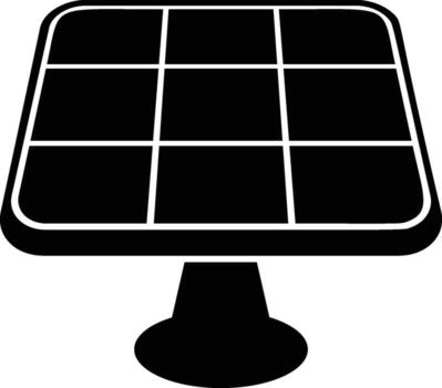 solar paneles icono. sencillo glifo de energía para ui y ux, sitio web o móvil solicitud en blanco antecedentes vector
