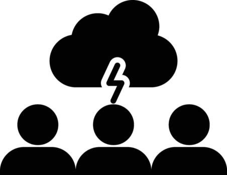 brain, brainstorm icon. Simple glyph of business set for UI and UX, website or mobile application on white background on white background vector