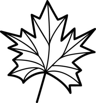 Maple Leaf icon. Simple outline of autumn set for UI and UX, website or mobile application on white background on white background on the background of a light map vector