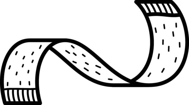 bufanda icono. sencillo contorno de otoño conjunto para ui y ux, sitio web o móvil solicitud en blanco antecedentes en blanco antecedentes en el antecedentes de un ligero mapa vector