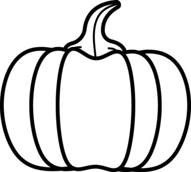 calabaza icono. sencillo contorno de otoño conjunto para ui y ux, sitio web o móvil solicitud en blanco antecedentes en blanco antecedentes en el antecedentes de un ligero mapa vector
