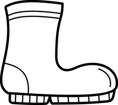 bota icono. sencillo contorno de otoño conjunto para ui y ux, sitio web o móvil solicitud en blanco antecedentes en blanco antecedentes en el antecedentes de un ligero mapa vector