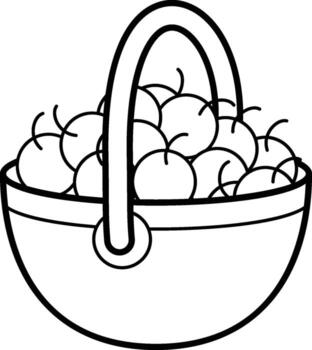 bollo con manzanas icono. sencillo contorno de otoño conjunto para ui y ux, sitio web o móvil solicitud en blanco antecedentes en blanco antecedentes en el antecedentes de un ligero mapa vector