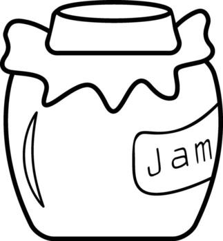 tarro de mermelada icono. sencillo contorno de otoño conjunto para ui y ux, sitio web o móvil solicitud en blanco antecedentes en blanco antecedentes en el antecedentes de un ligero mapa vector