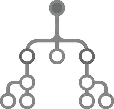 tecnología sistema icono. moderno esquemático glifo representando sistemas y arquitectura para web y aplicación interfaces en un blanco antecedentes. vector