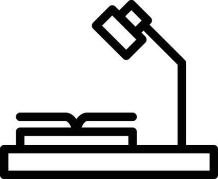 libro, lámpara icono. sencillo Delgado línea, contorno de libro íconos para ui y ux, sitio web o móvil solicitud en oscuro azul degradado antecedentes en el antecedentes de un ligero mapa vector