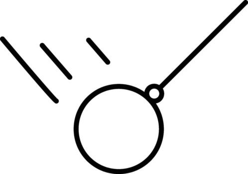 ball, wrecking icon. Simple thin line, outline of Construction tools icons for UI and UX, website or mobile application on white background vector