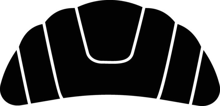 The icon of croissant. Simple flat icon illustration, of croissant for a website or mobile application on white background vector