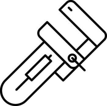 wrench, maintenance icon. Simple thin line, outline of Construction tools icons for UI and UX, website or mobile application on white background vector