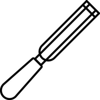 shisel, sharp icon. Simple thin line, outline of Construction tools icons for UI and UX, website or mobile application on white background vector